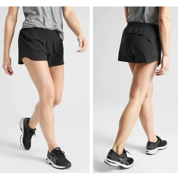 Athleta Hustle 3” Short Black Mid-Rise Women’s NEW - Size 1X - Picture 1 of 7
